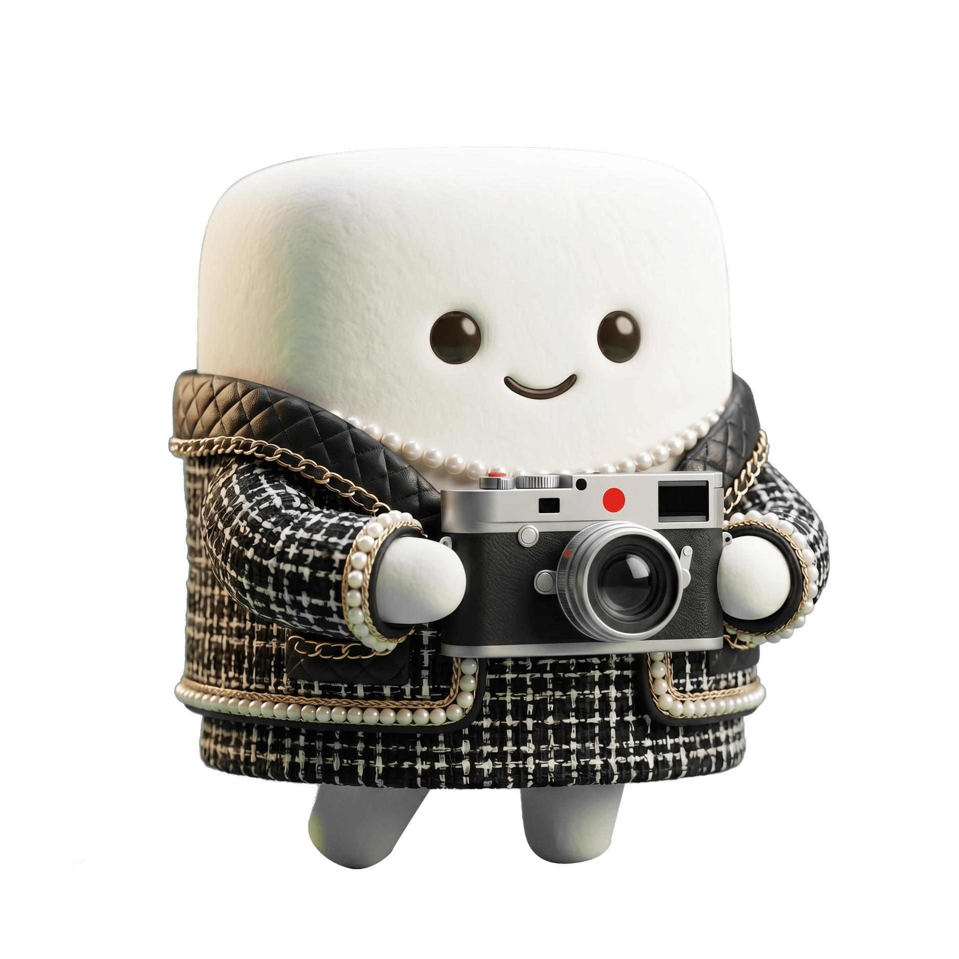 Mallows' AI Photo Booth mascot